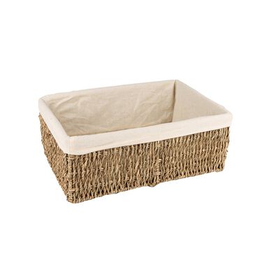 Cesta de fibra beige Seagrass en varias medidas