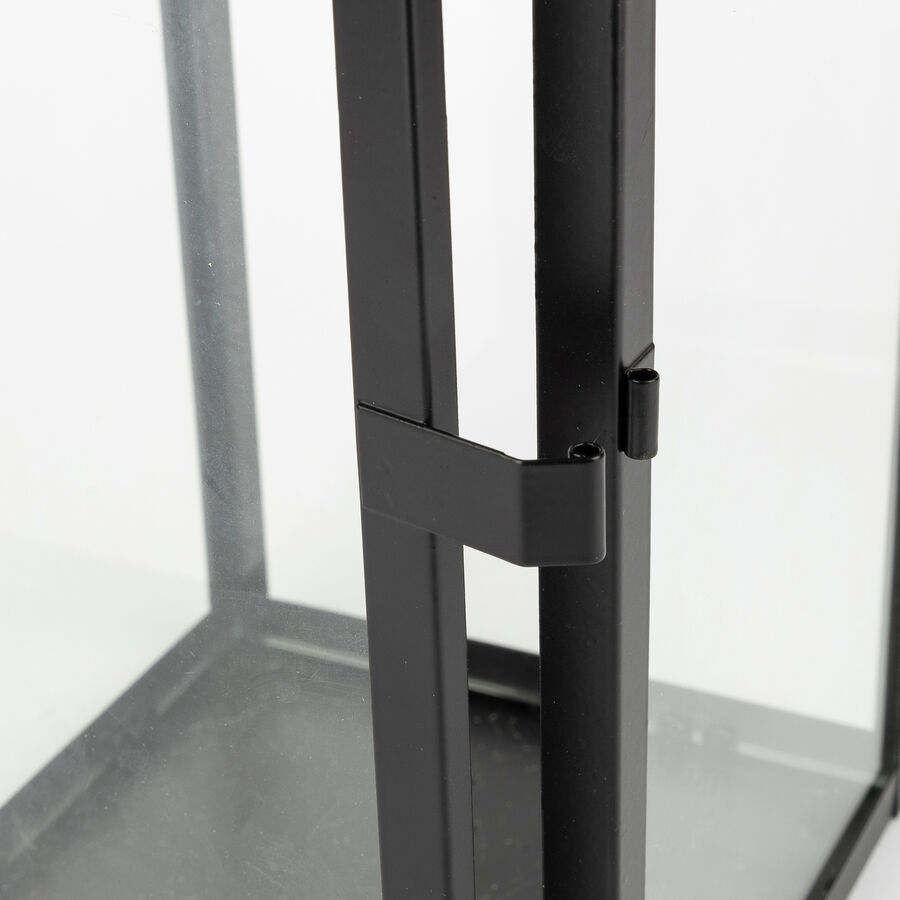 Farol de metal negro Fenjer Ø15x39cm