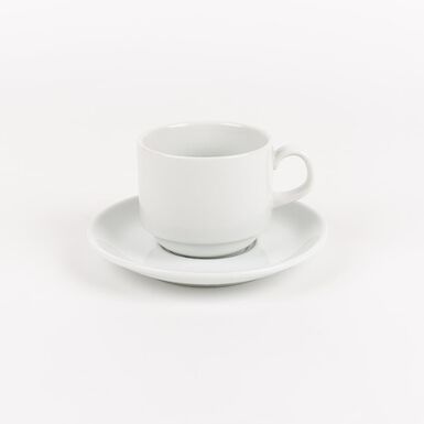 Taza de t&eacute; de porcelana blanca Cantina 25cl