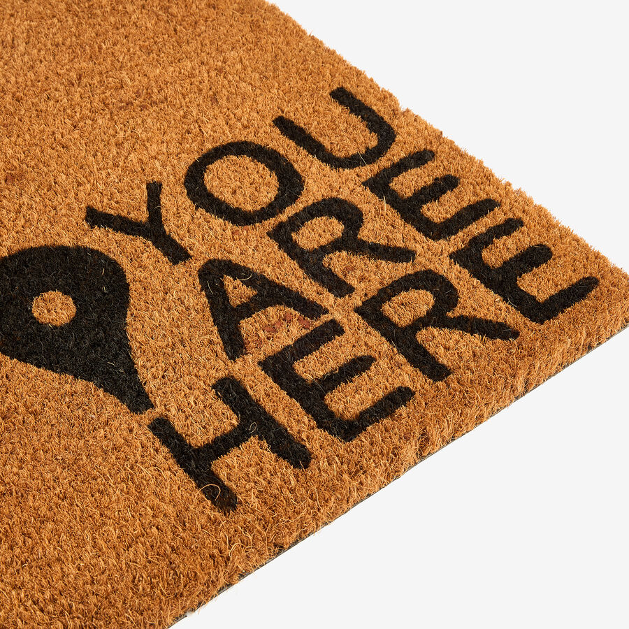 Felpudo de fibra coco You Are Here 70x25cm