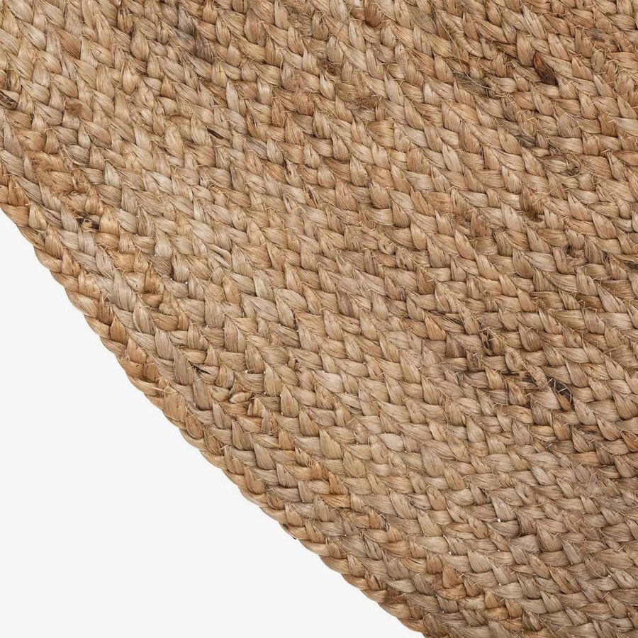 Alfombra de yute natural beige &Oslash;120cm