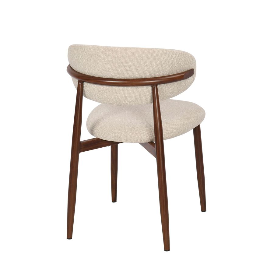 Silla de comedor efecto madera beige Martina 54x52x76cm Clau&Chloe