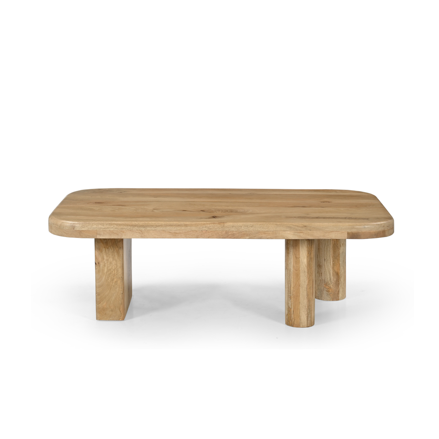 Mesa de centro de madera de mango Barlet 120x70x40cm Clau&Chloe