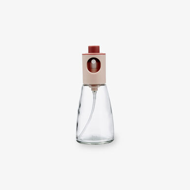 Aceitera con pulverizador rojo de cristal Terrae