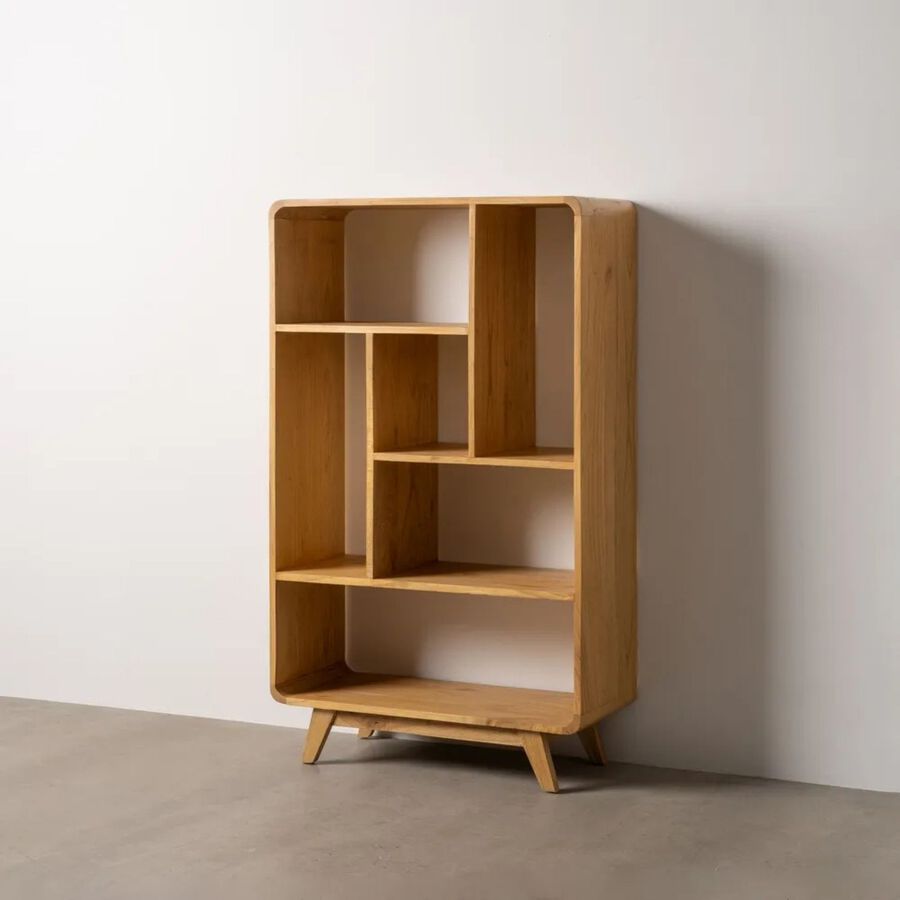 Estanter&iacute;a de madera de mindi 90x40x150cm