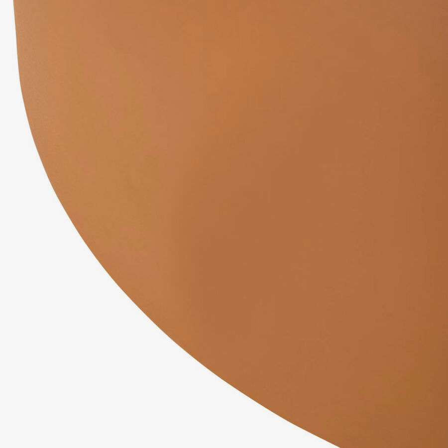 Mesa auxiliar totem ocre de metal Arden &Oslash;31cm