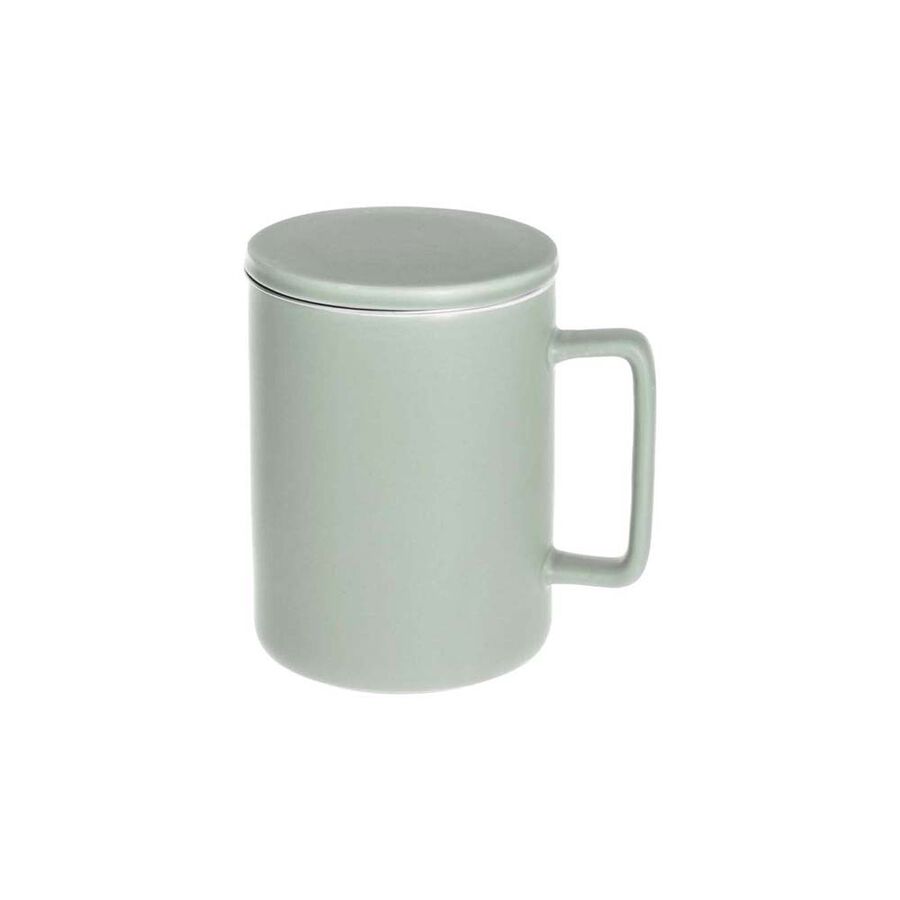 Mug de porcelana con filtro menta Natural 40cl