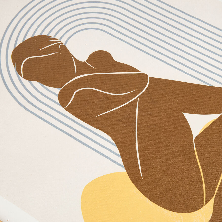 Cuadro con marco y cristal silueta Woman 40x50cm