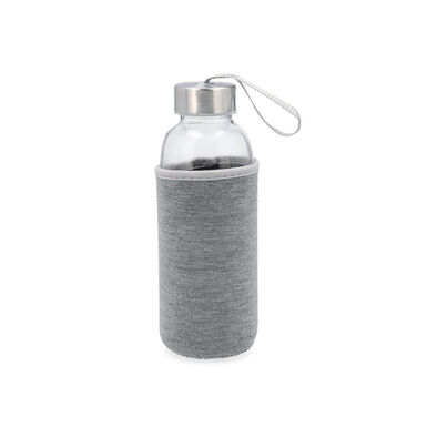 Botella con funda gris de cristal Temel 40cl