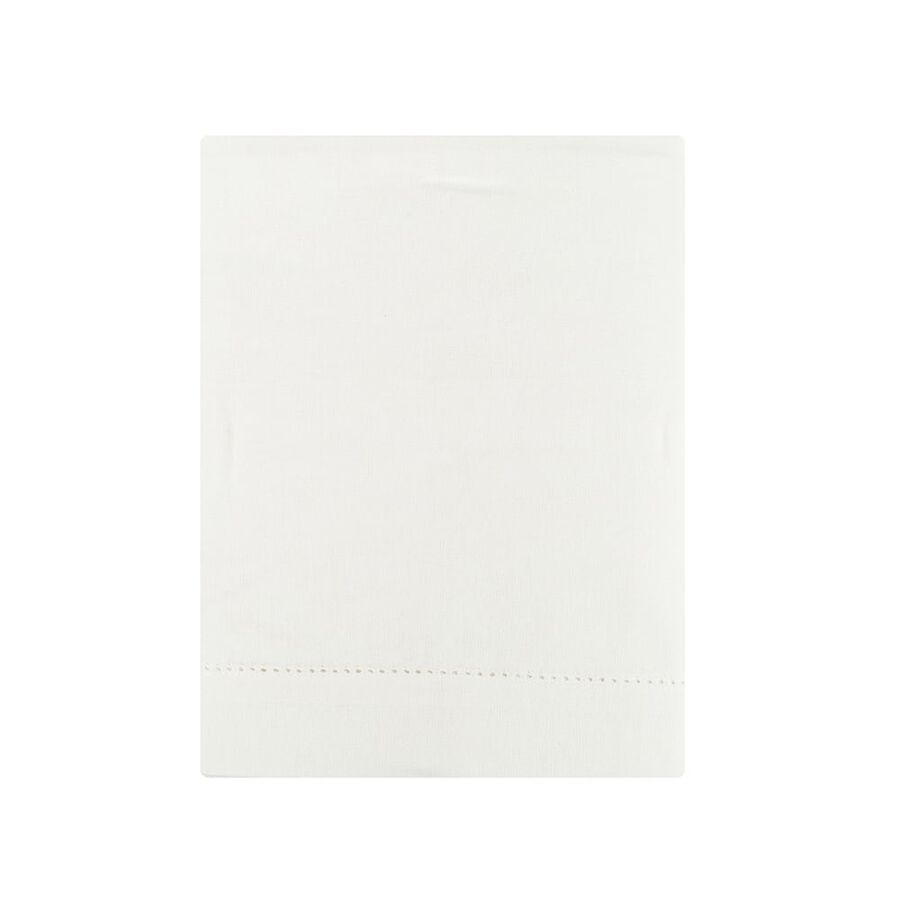 Mantel de algodón blanco Vainica 150x250cm