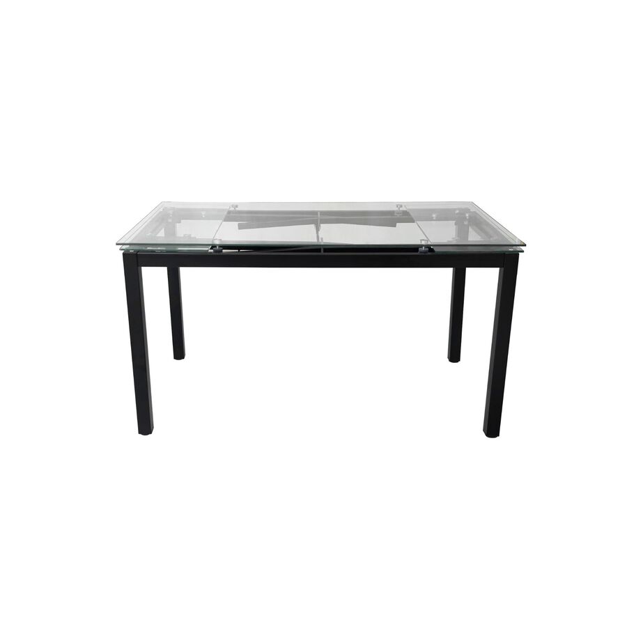 Mesa de comedor extensible de cristal Praga 200/140x80x76cm