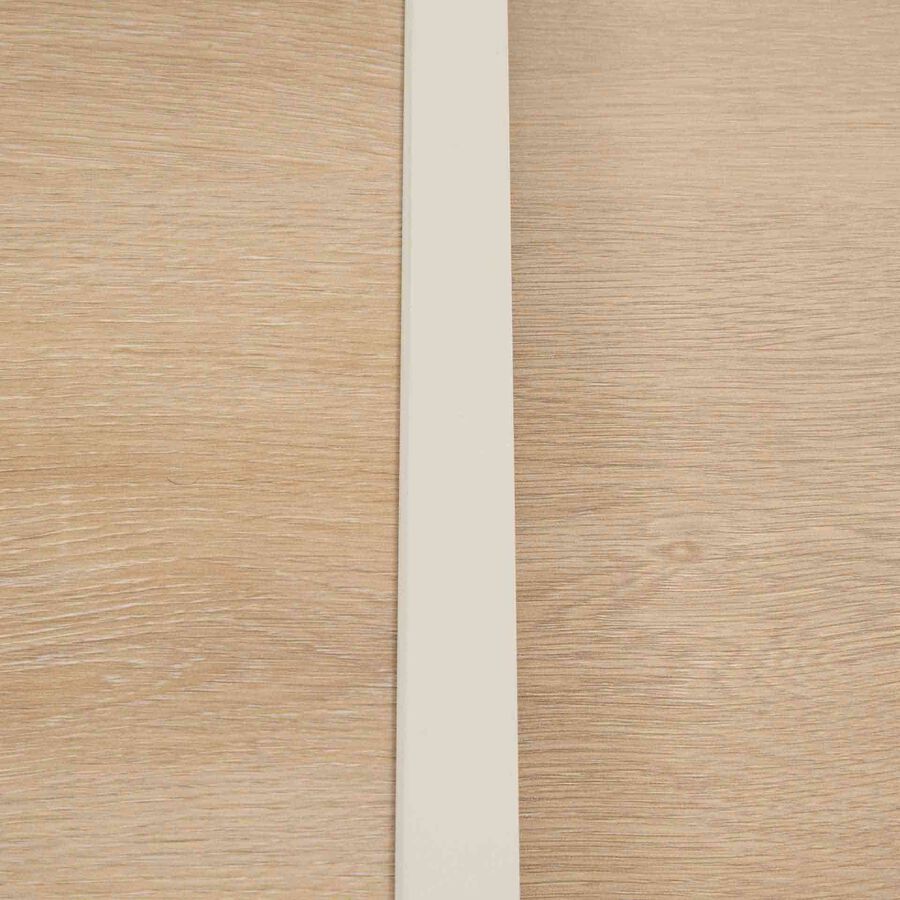 Mesa de comedor de jard&iacute;n extensible de aluminio y cristal impreso crema Piazor 90x90x76cm