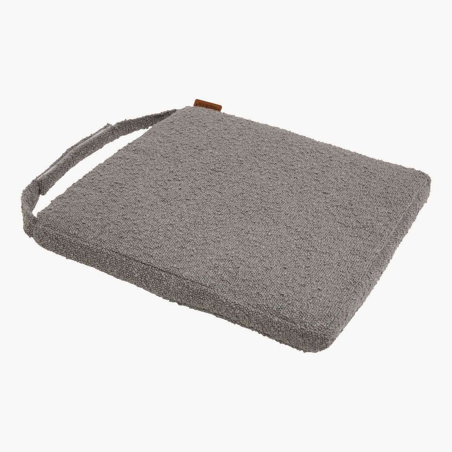 Cojin para silla de jard&iacute;n con velcro antracita Soreya 40x40cm