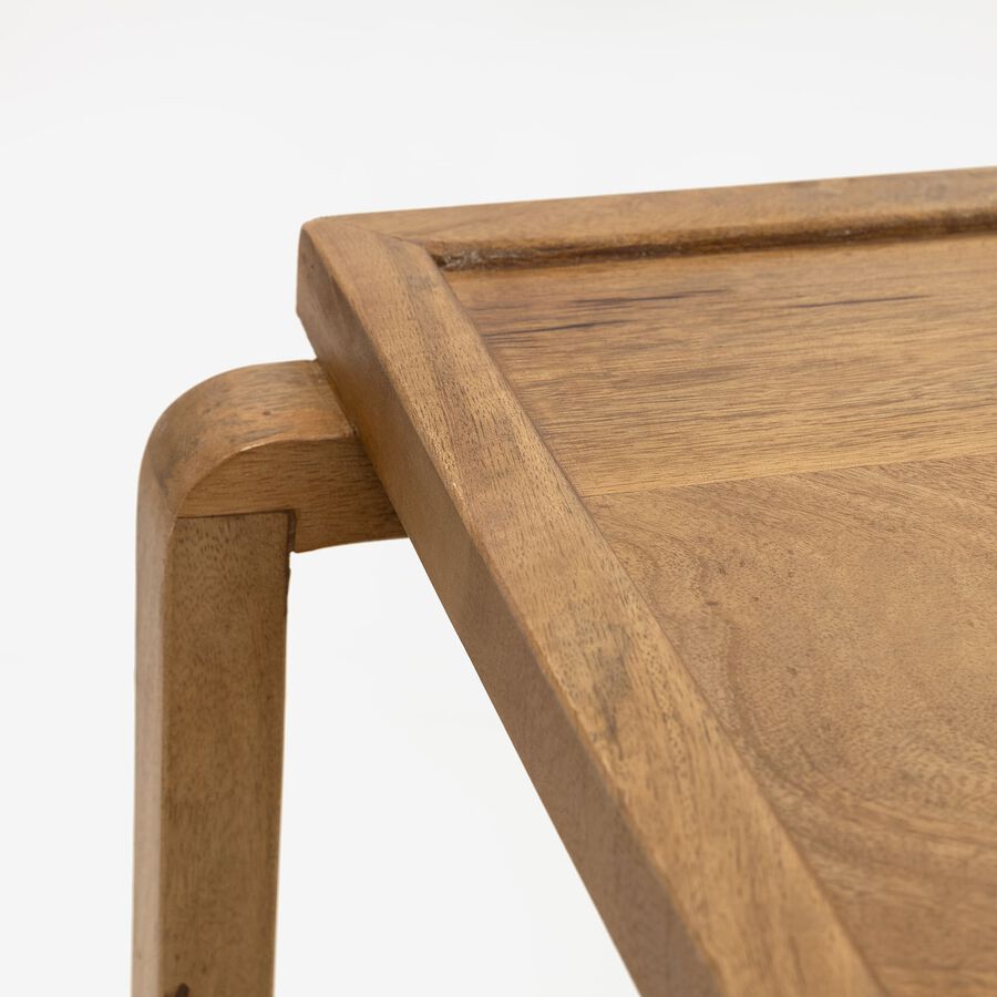 Mesa camarera de madera de mango Round 90x50x56 Clau&Chloe