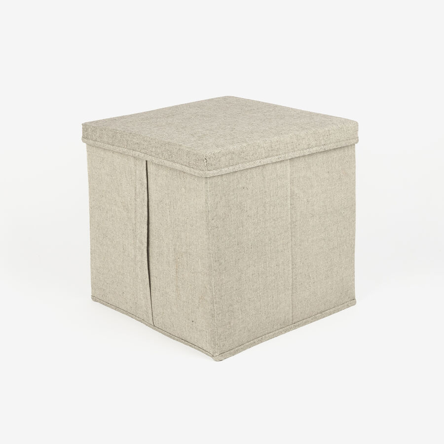 Caja organizadora gris Sleek 31x31x31cm