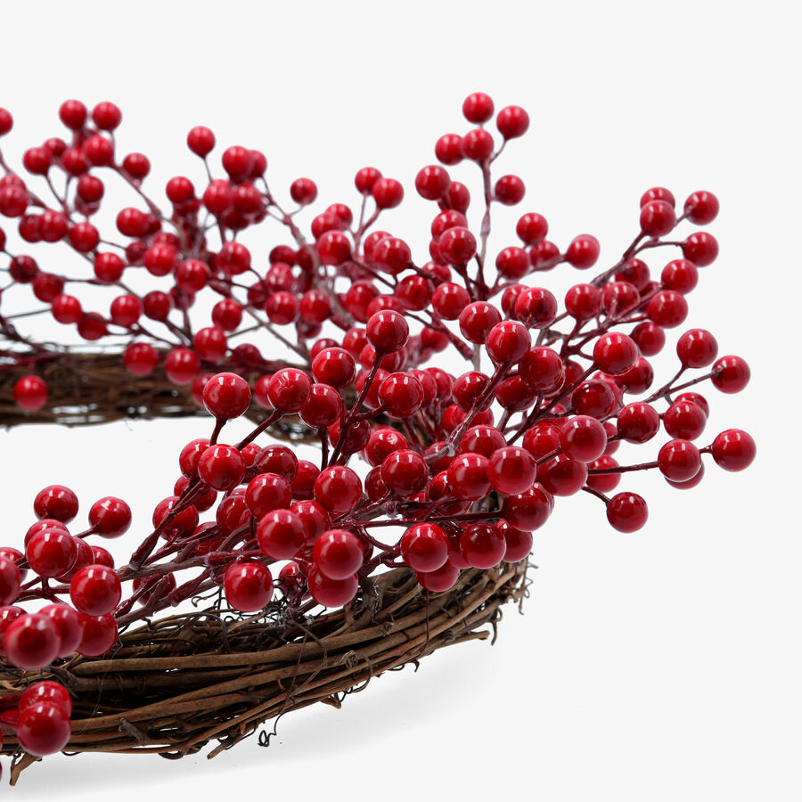 Corona de frutos rojos 50cm