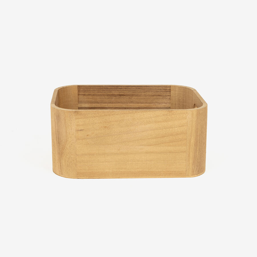 Cesta de madera Kiri 24x16x11cm