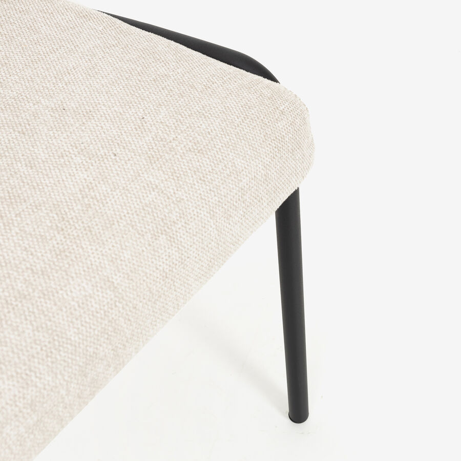 Silla de comedor beige Mina 49x60cm