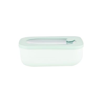 Táper hermético pequeño con tapa traslúcida color verde - Guzzini