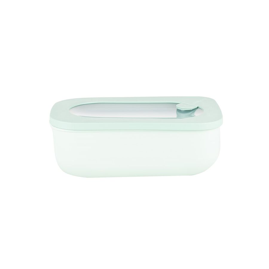 Táper hermético pequeño con tapa traslúcida color verde - Guzzini