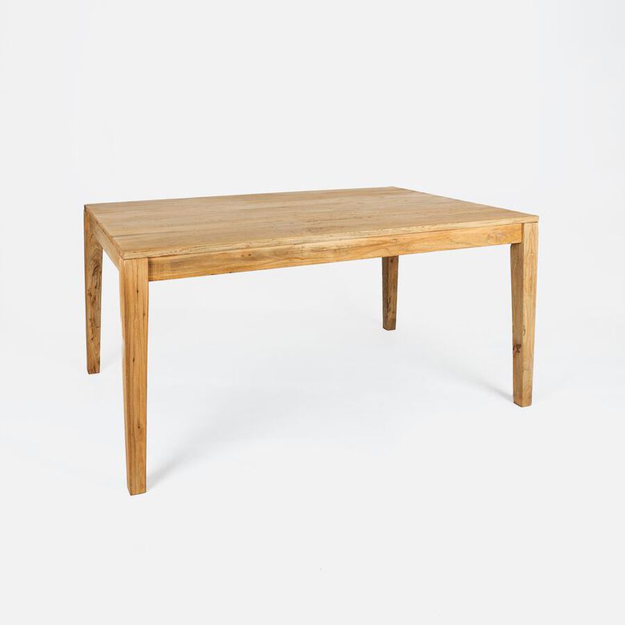 Mesa de comedor extensible de madera de olmo 160/200x100x78cm