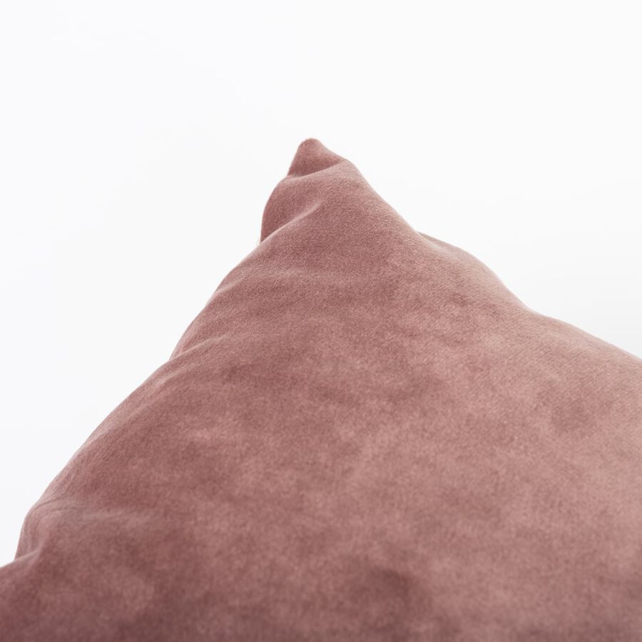 Funda de coj&iacute;n velvet rosa 45x45cm