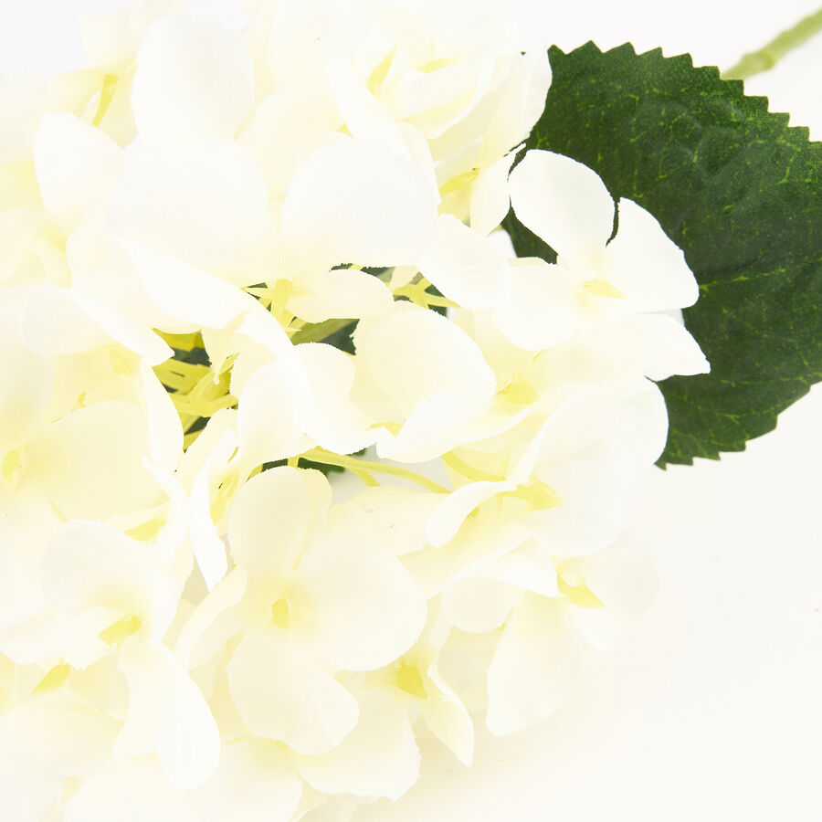 Flor artificial hortensia blanca 40cm