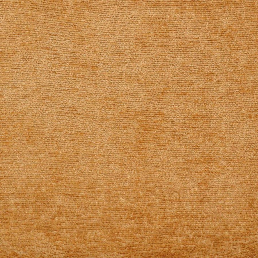 Silla de comedor ocre de chenilla Tavel 