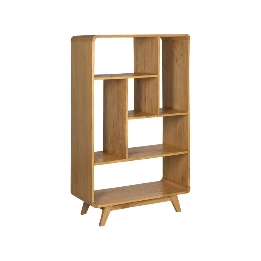 Estanter&iacute;a de madera de mindi 90x40x150cm