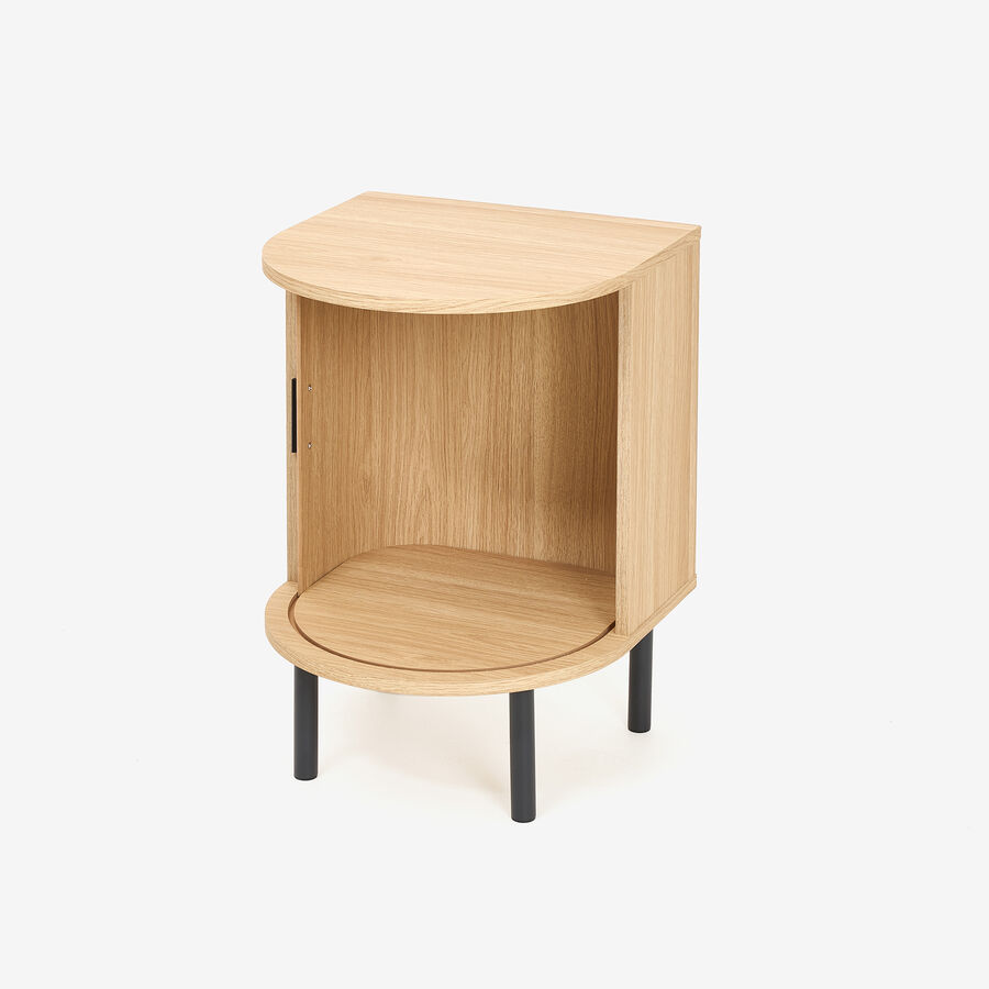 Mesa de noche de madera MDF Medan 40x40x55,5cm