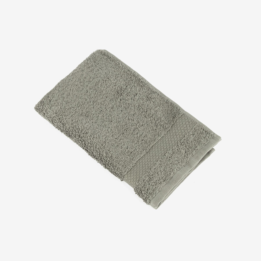 Toalla de tocador de algodón gris oscuro Vic 30x50cm - 500 gr/m²