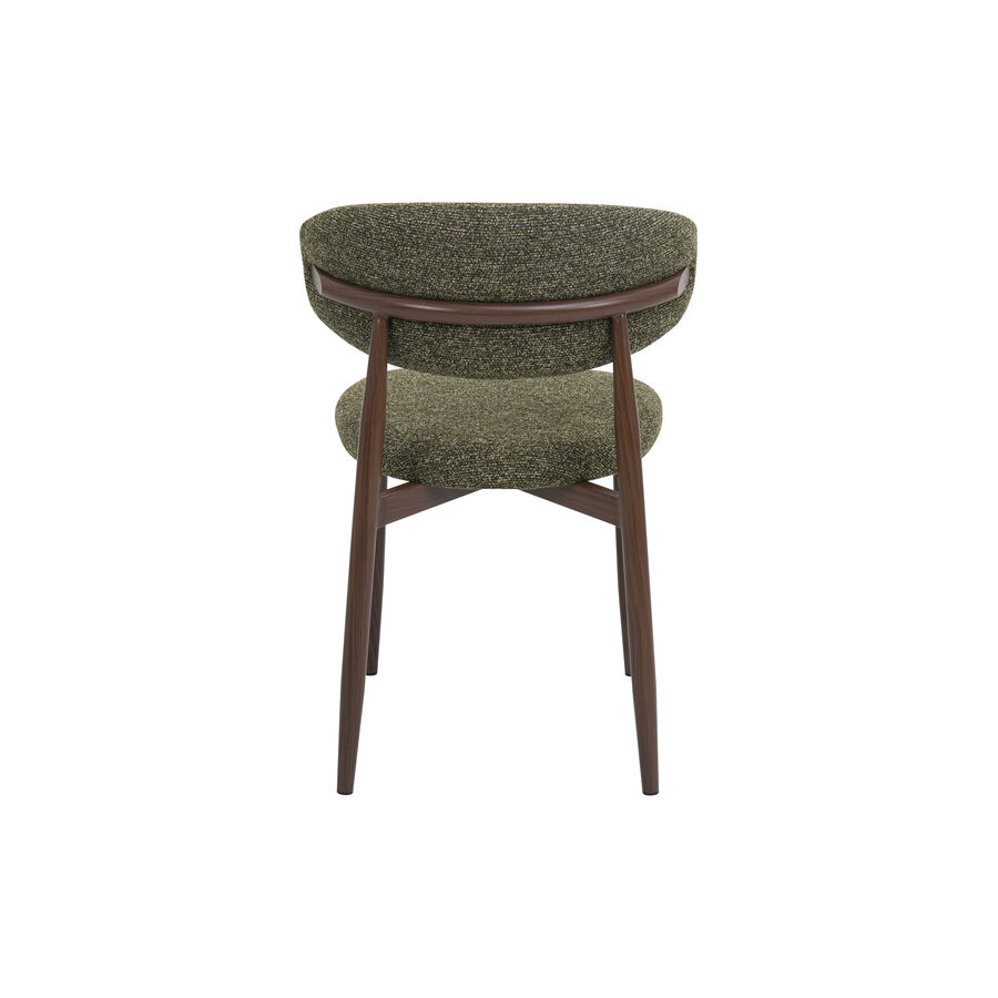 Silla de comedor efecto madera verde Martina 54x52x76cm Clau&Chloe