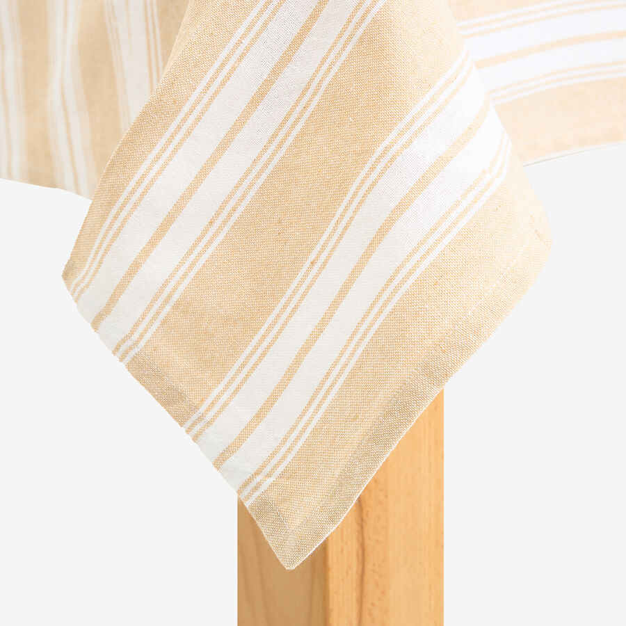 Mantel de algod&oacute;n beige Be&ntilde;at 140x140cm