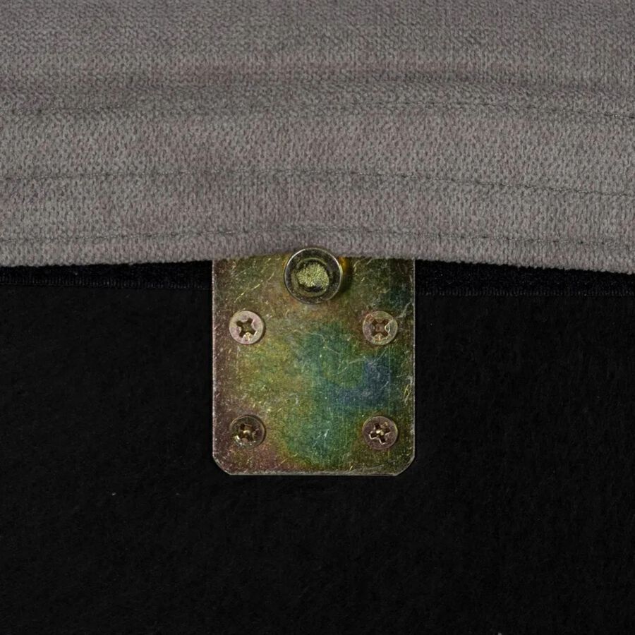 Cabecero tapizado desenfundable gris 190x8x100cm