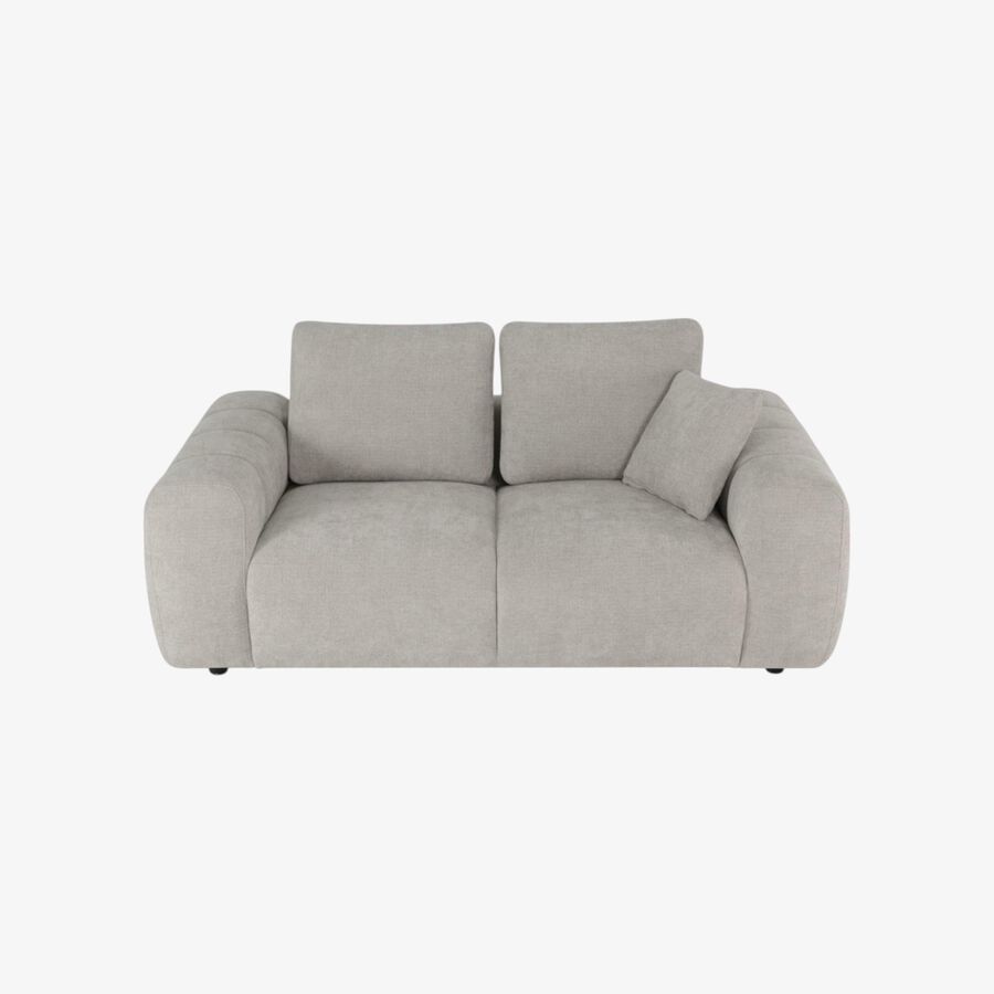 Sofá de 2 plazas de chenilla beige Hank 196x100x87 Clau&Chloe