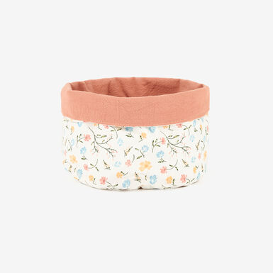 Panera de algod&oacute;n con estampado de flores 15x18cm