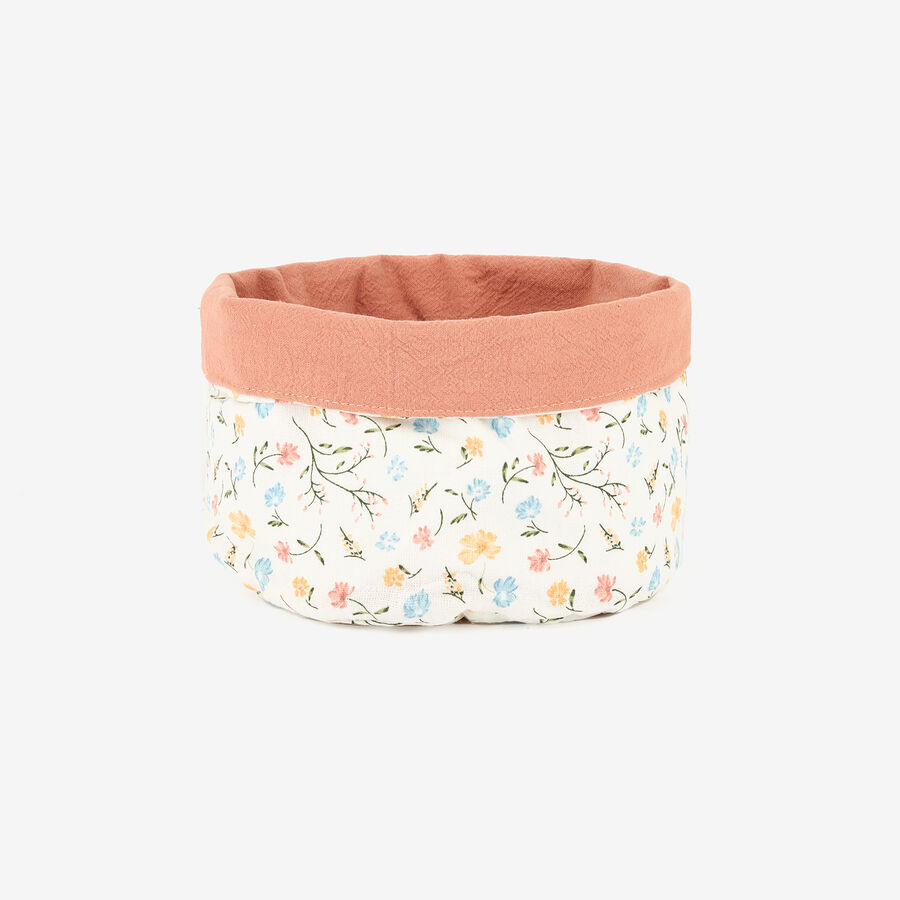 Panera de algod&oacute;n con estampado de flores 15x18cm
