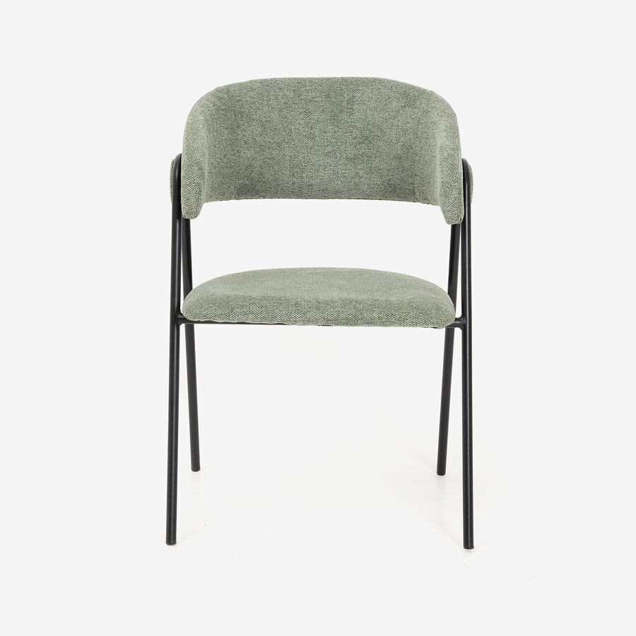 Silla de comedor verde Linda 55x57x82cm Clau&Chloe