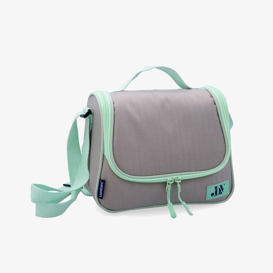 Bolsa t&eacute;rmica verde de poli&eacute;ster Joy 25x12x19