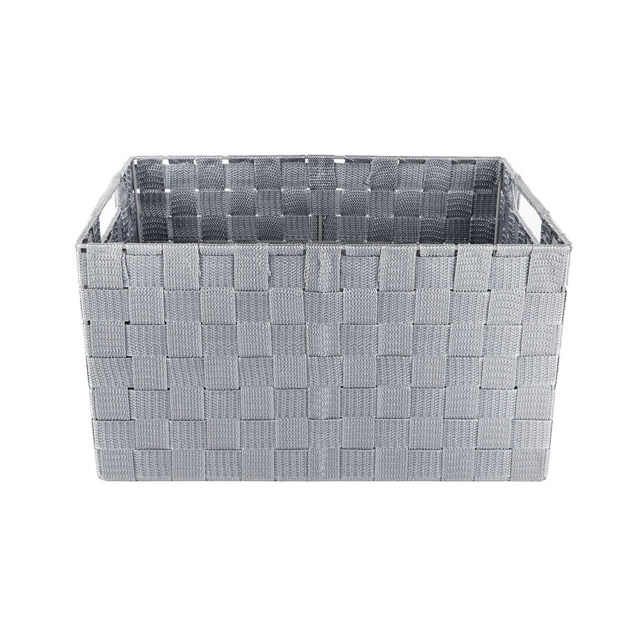 Contenedor con asas trenzado Aran 33x23x18cm