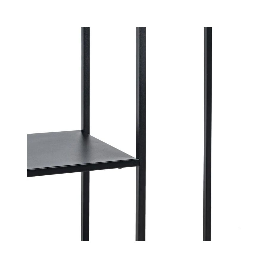 Consola de acero negro Calista 100x30x81cm