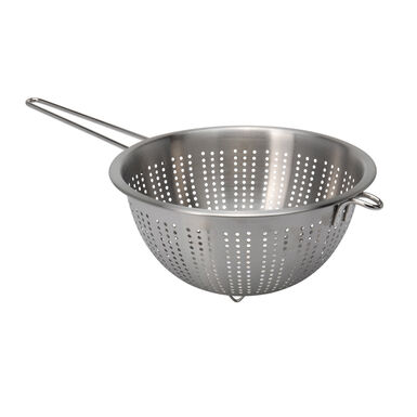 Escurridor con mango de acero inoxidable