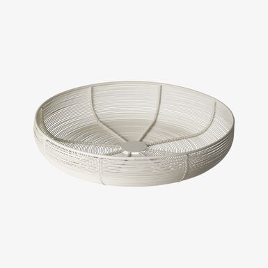 Cesta blanca Ø31x6cm