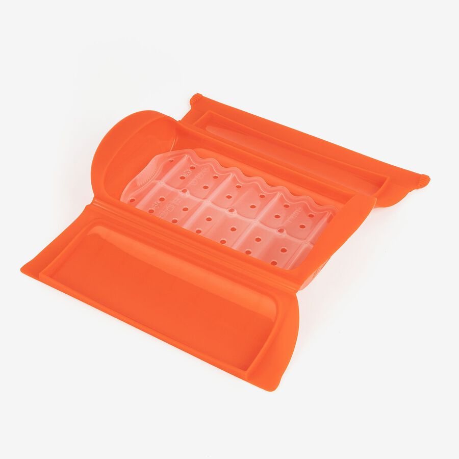 Estuche de vapor de silicona para 1-2 personas con libro de recetas - L&eacute;ku&eacute;