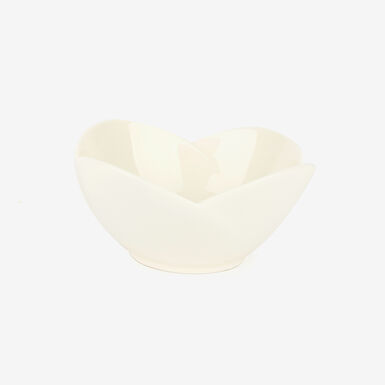 Bol de porcelana para aperitivos con forma de pétalo Ø11cm