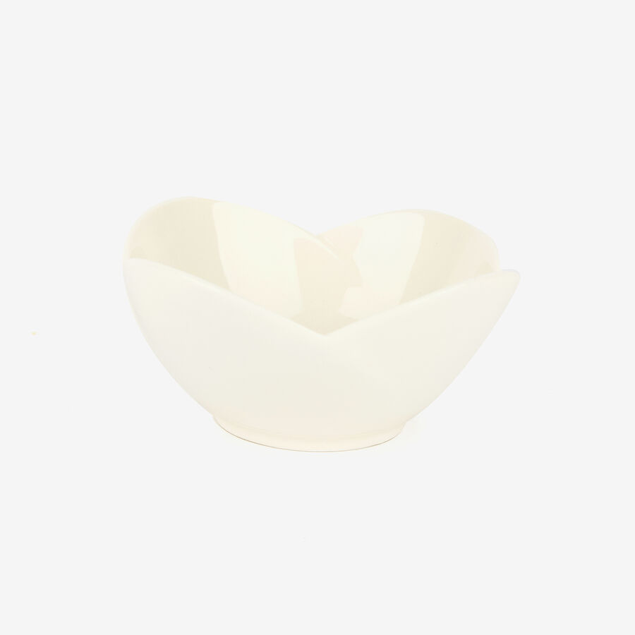 Bol de porcelana para aperitivos con forma de pétalo Ø11cm
