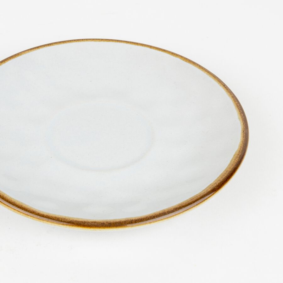 Set de 6 tazas de café con plato gris claro 10cm