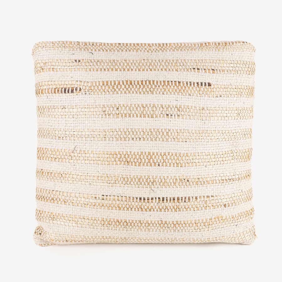 Cojín de algodón con rayas 45x45cm