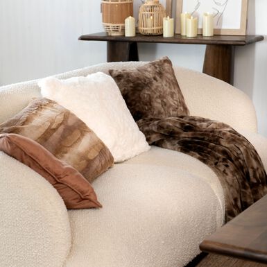 Manta de franela marrón Yakutia 130x150cm