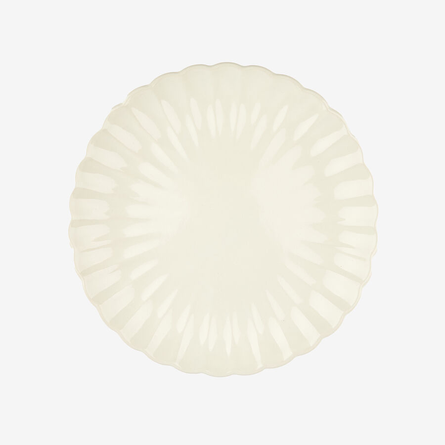 Vajilla de 12 piezas de cerámica marfil Varena